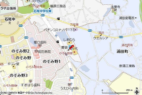 和泉万町店付近の地図